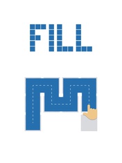 Fill one-line puzzle game