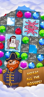 Pirate Treasures - Gems Puzzle