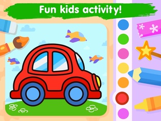 Kids coloring games for 3-5