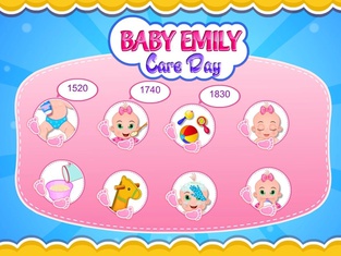 Baby Emily Care Day, Play baby game & caring game with your kids for free