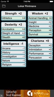 Fifth Edition Character Sheet