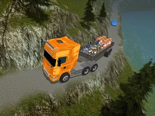 Off Road Cargo Heavy Trailer Truck Simulator 3D