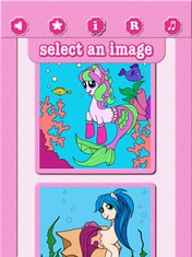 Pony Mermaid Coloring Book