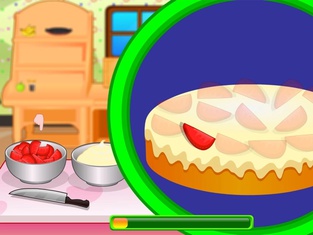 Cooking strawberry short cake