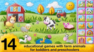 Toddler’s Farm Animals sounds, Baby Animal Puzzles