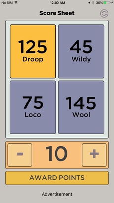 Domino Score Sheet