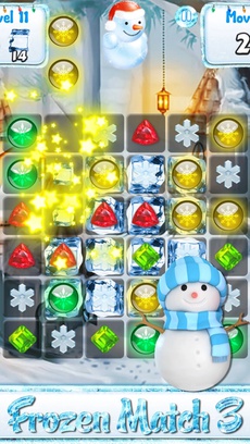 Snowman Games and Christmas Puzzles - Match snow and frozen jewel for this holiday countdown