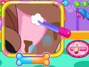 Caring for puppy salon games
