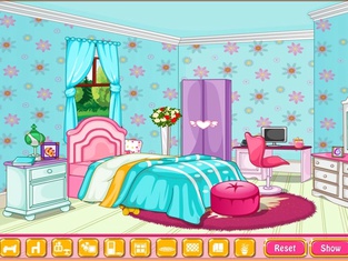 Girly room decoration game