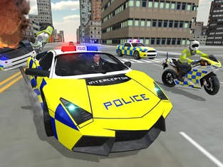 Police Car Driving: Crime City
