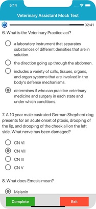 Veterinary Assistant Quizzes