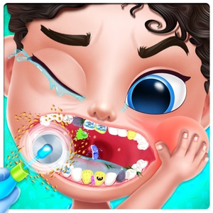 Crazy Dentist Clean Teeth Game