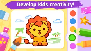 Kids coloring games for 3-5