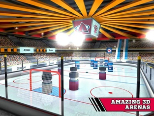 Pin Hockey - Ice Arena - Glow like a superstar air master