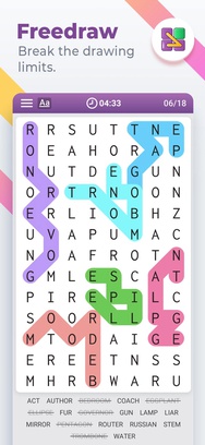 Word Search Colorful