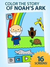 Noah's Ark Playable Coloring Book