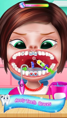 Crazy Dentist Clean Teeth Game