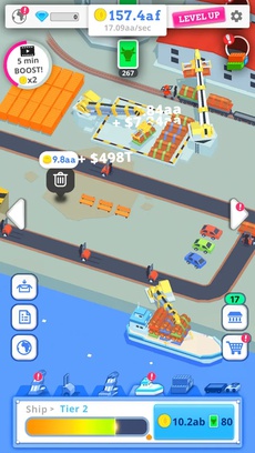Idle Port Tycoon - Sea game