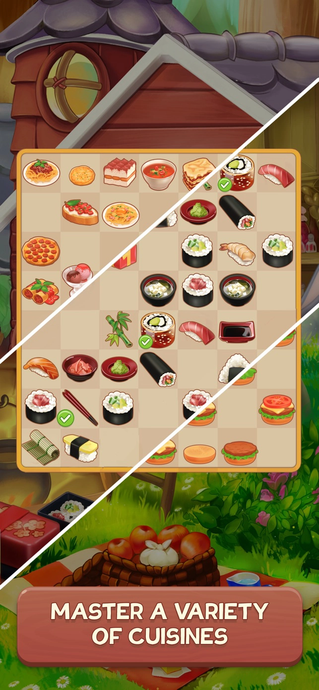 Merge Inn - Idle Cooking Game - iPhone/iPad game play online at Chedot.com