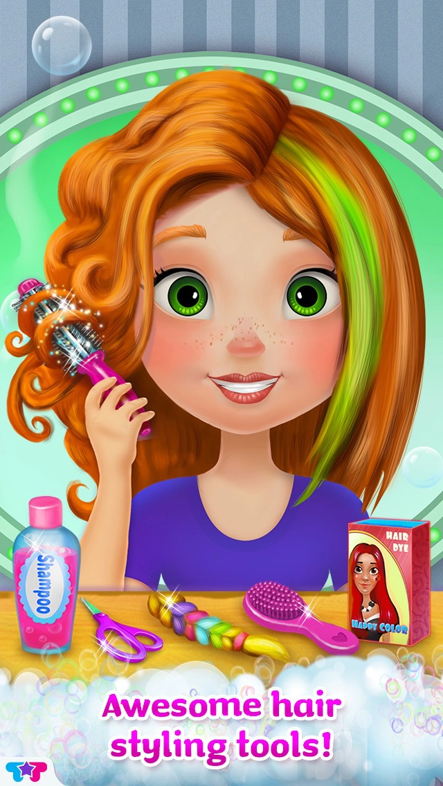 Crazy Hair Salon Makeover - iPhone/iPad game play online at 