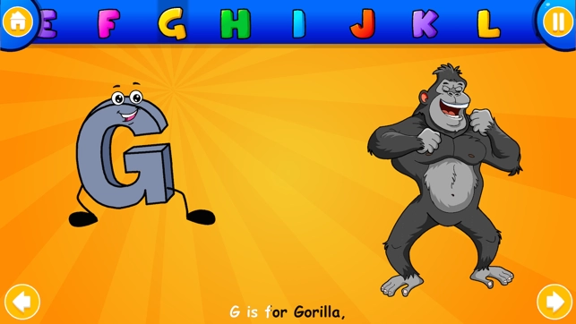 ABCD Alphabet Songs For Kids - iPhone/iPad game play online at 