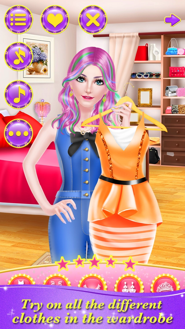 Hair Styles Fashion Girl Salon: Spa, Makeup & Dress Up Beauty Game for Girls  - تلعب لعبة iPhone/iPad على الإنترنت على 