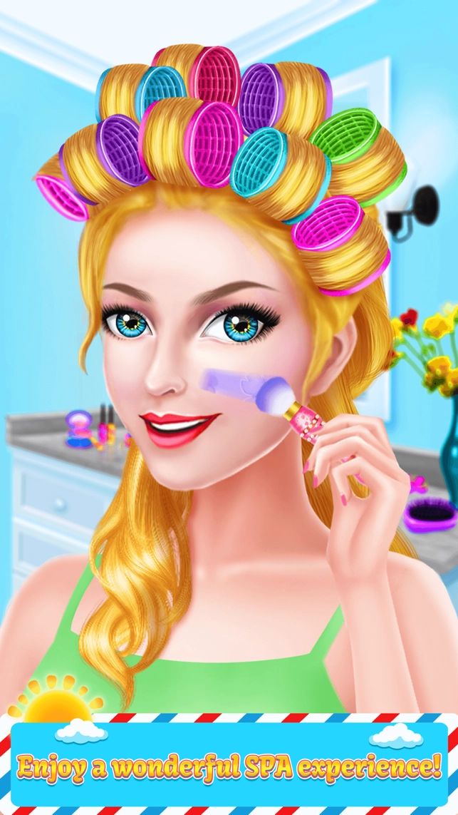 Fashion Girl Hair Style Beauty Salon Game for Girl - تلعب لعبة iPhone/iPad  على الإنترنت على 