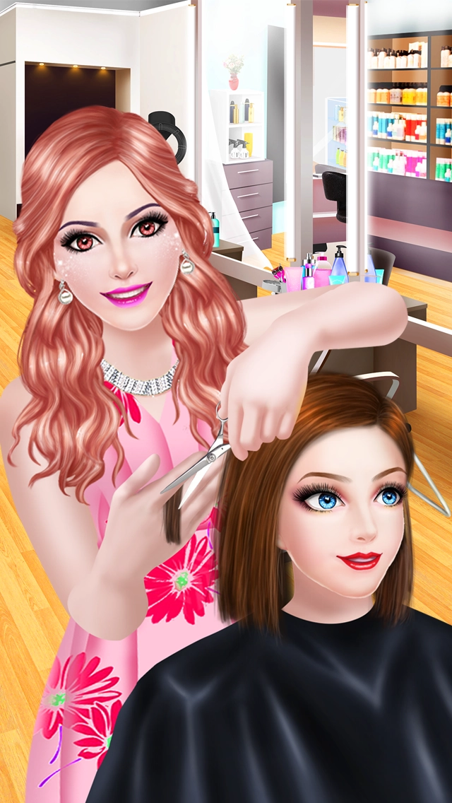 Hair Styles Fashion Girl Salon: Spa, Makeup & Dress Up Beauty Game for  Girls - تلعب لعبة iPhone/iPad على الإنترنت على 