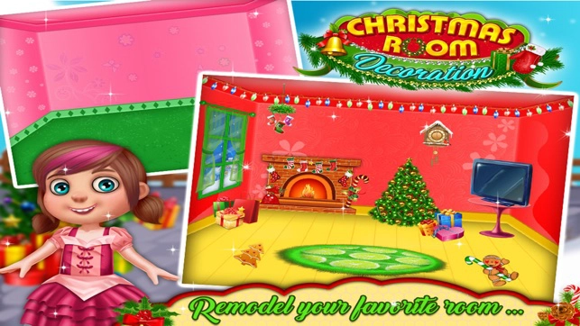Christmas Room Decoration Free Kids Game تلعب لعبة Iphone Ipad على الإنترنت Chedot Com - My Xmas Room Decoration Games
