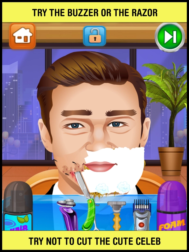 Celebrity Shave Beard Makeover Salon & Spa - hair doctor girls games for  kids - iPhone/iPad game play online at 