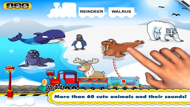 Animal Train Preschool Adventure First Word Learning Games for Toddler  Loves Farm and Zoo Animals by Monkey Abby® - iPhone/iPad game play online  at 