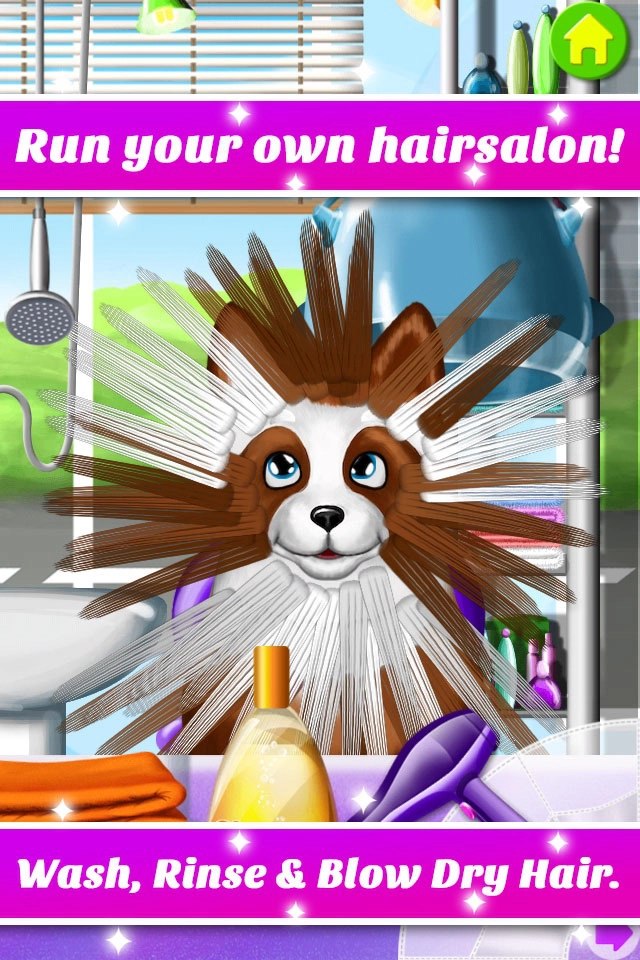 Hair Salon Makeover - Cut, Curl, Color, Style Hair - iPhone/iPad game play  online at 