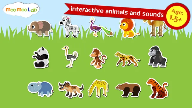 Zoo Animals - Animal Sounds, Puzzles and Activities for Toddlers and  Preschool Kids by Moo Moo Lab - iPhone/iPad game play online at 