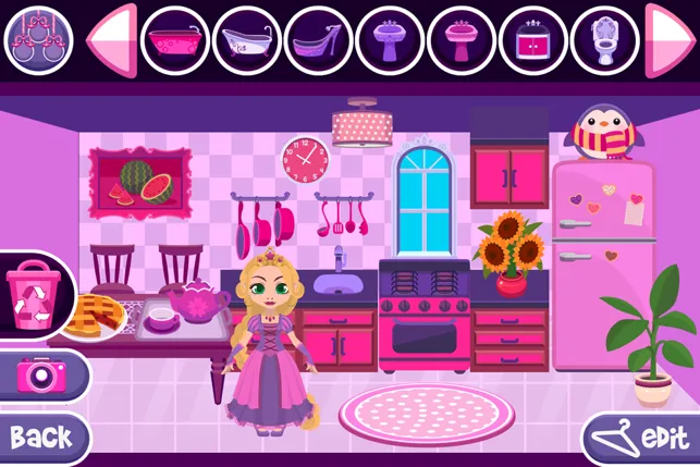 My Princess Castle - Fantasy Doll House Maker Game for Kids and Girls -  iPhone/iPad game play online at 