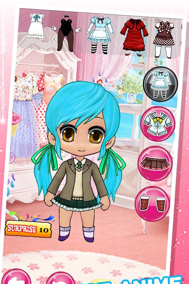 Rainbow  Tell Me  Dress Up Game in 2023  Dress up Cute anime chibi  Anime hair