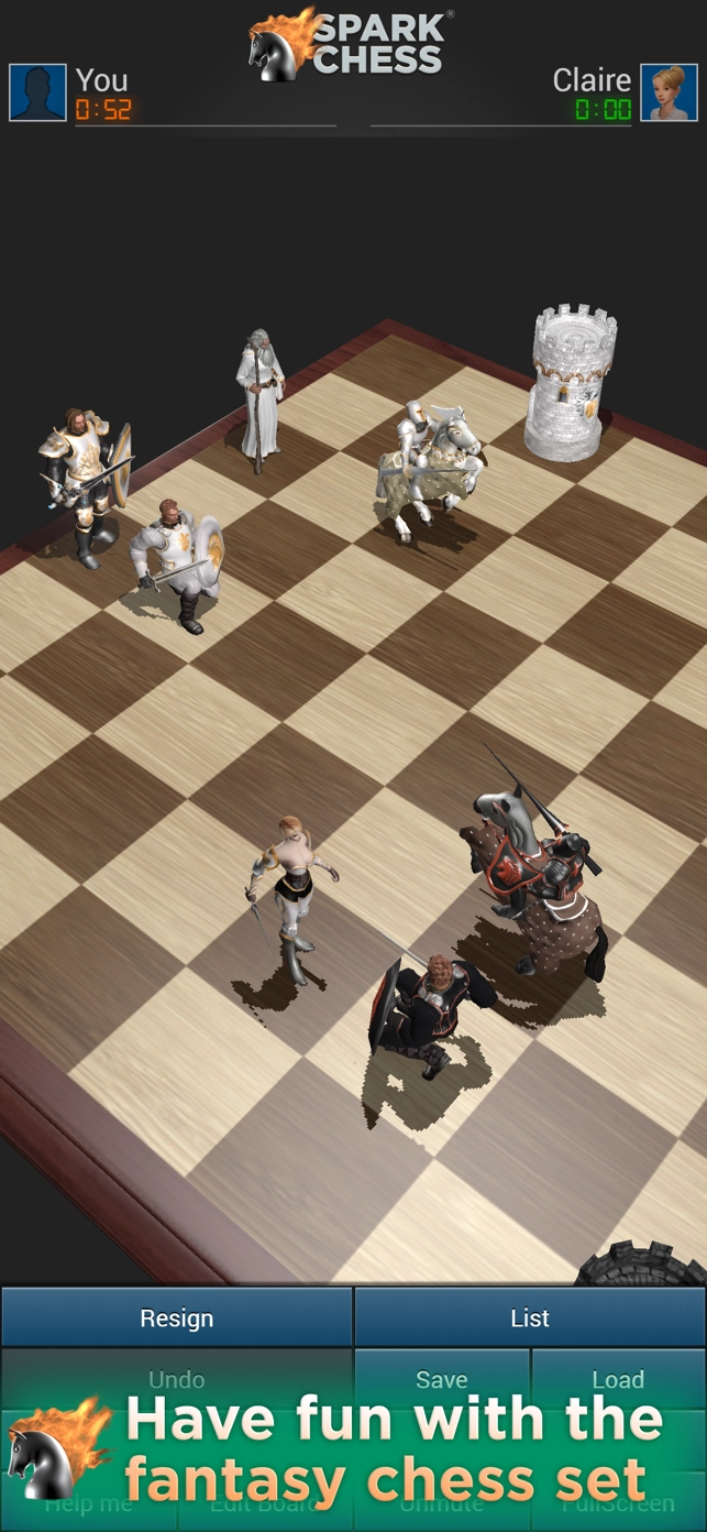 Play chess online with SparkChess Lite 